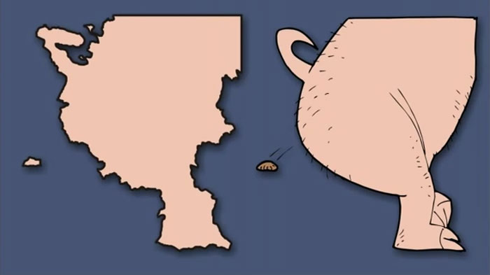 Ինչ-որ մեկը ձևափոխել է Եվրոպայի քարտեզը այնպես, որ կարծես երկրները «կենդանի» արարածներ լինեն