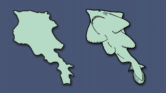 Ինչ-որ մեկը ձևափոխել է Եվրոպայի քարտեզը այնպես, որ կարծես երկրները «կենդանի» արարածներ լինեն