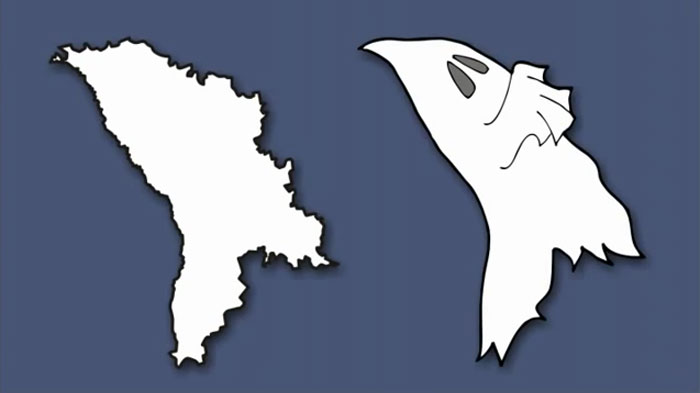 Ինչ-որ մեկը ձևափոխել է Եվրոպայի քարտեզը այնպես, որ կարծես երկրները «կենդանի» արարածներ լինեն