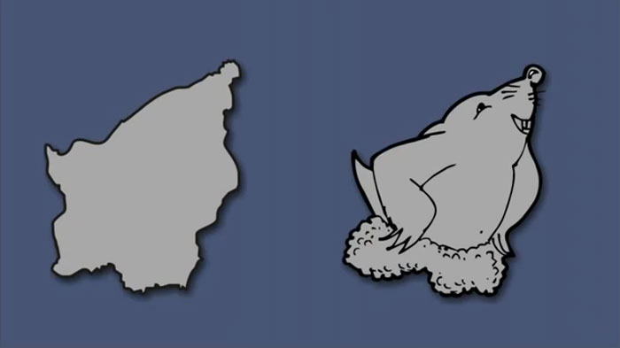 Ինչ-որ մեկը ձևափոխել է Եվրոպայի քարտեզը այնպես, որ կարծես երկրները «կենդանի» արարածներ լինեն