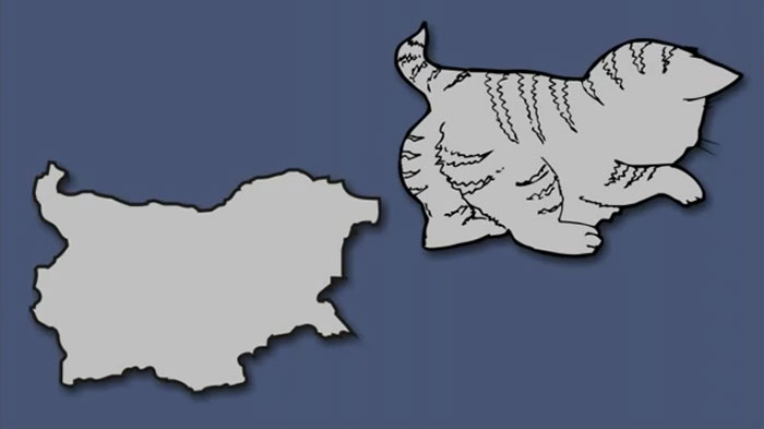 Ինչ-որ մեկը ձևափոխել է Եվրոպայի քարտեզը այնպես, որ կարծես երկրները «կենդանի» արարածներ լինեն