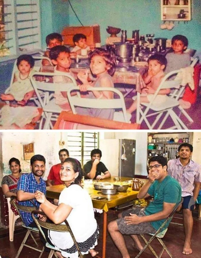 Ահա՛, թե ինչ է պատահում, երբ մարդիկ փորձում են կրկնել մանկության տարիների լուսանկարը: 26 զվարճալի եւ գեղեցիկ լուսանկարներ։