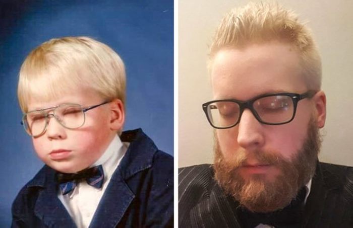 Ահա՛, թե ինչ է պատահում, երբ մարդիկ փորձում են կրկնել մանկության տարիների լուսանկարը: 26 զվարճալի եւ գեղեցիկ լուսանկարներ։