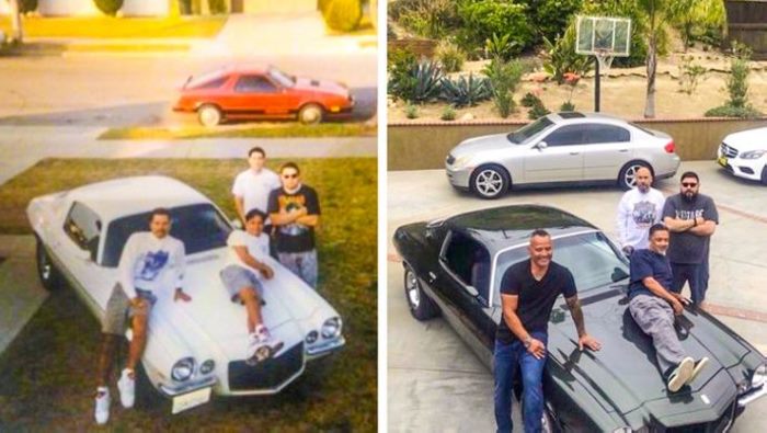 Ահա՛, թե ինչ է պատահում, երբ մարդիկ փորձում են կրկնել մանկության տարիների լուսանկարը: 26 զվարճալի եւ գեղեցիկ լուսանկարներ։