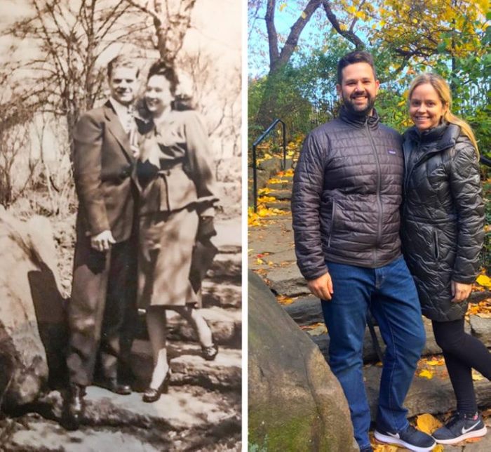 Ահա՛, թե ինչ է պատահում, երբ մարդիկ փորձում են կրկնել մանկության տարիների լուսանկարը: 26 զվարճալի եւ գեղեցիկ լուսանկարներ։