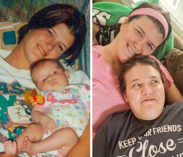 Ահա՛, թե ինչ է պատահում, երբ մարդիկ փորձում են կրկնել մանկության տարիների լուսանկարը: 26 զվարճալի եւ գեղեցիկ լուսանկարներ։