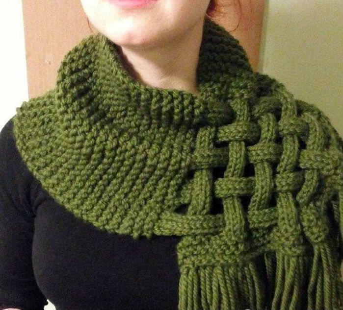 Հրաշալի գաղափար: Շարֆ- սնուդ՝ հյուսելու միջոցով։ Պարզ, նորաձև և անսովոր