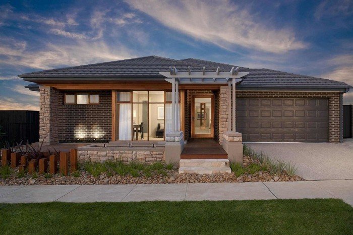 Մեկ հարկանի տների գեղեցիկ ֆասադներ. 51 գաղափարների լուսանկարներ