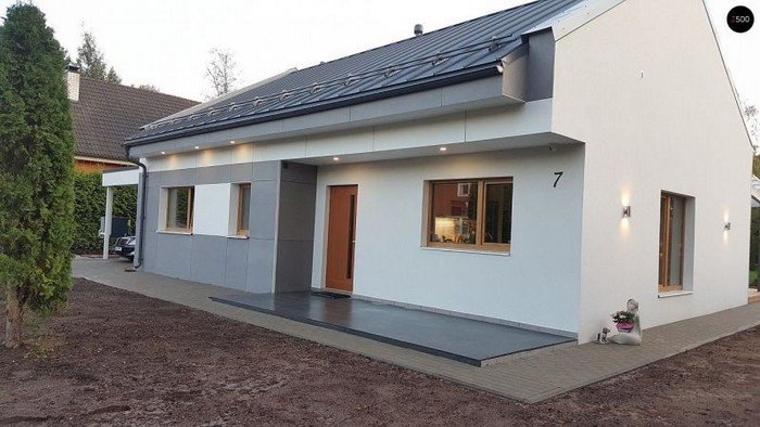 Մեկ հարկանի տների գեղեցիկ ֆասադներ. 51 գաղափարների լուսանկարներ