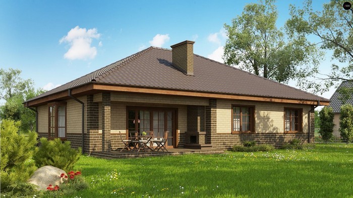 Մեկ հարկանի տների գեղեցիկ ֆասադներ. 51 գաղափարների լուսանկարներ