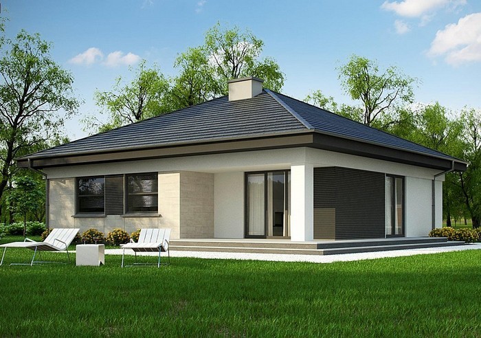 Մեկ հարկանի տների գեղեցիկ ֆասադներ. 51 գաղափարների լուսանկարներ