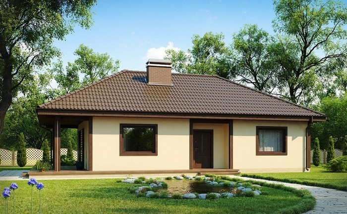 Մեկ հարկանի տների գեղեցիկ ֆասադներ. 51 գաղափարների լուսանկարներ