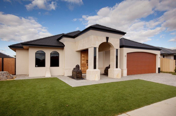 Մեկ հարկանի տների գեղեցիկ ֆասադներ. 51 գաղափարների լուսանկարներ