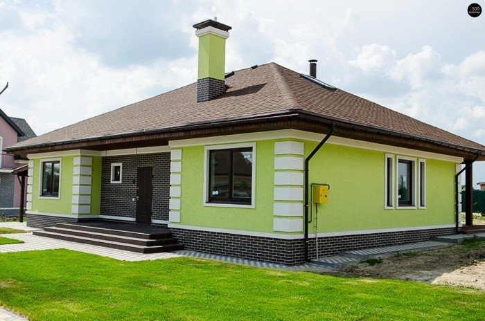 Մեկ հարկանի տների գեղեցիկ ֆասադներ. 51 գաղափարների լուսանկարներ