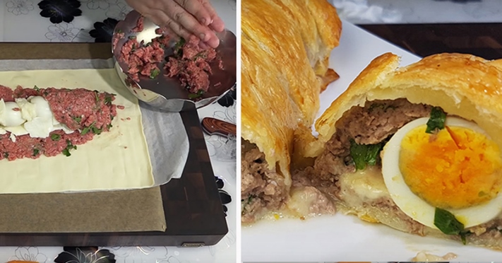 Նա 4 պինդ խաշած ձու է դնում հենց ֆարշով բարձի վրա&hellip; արդյո՞ւնքը. կարկանդակների կարկանդակ