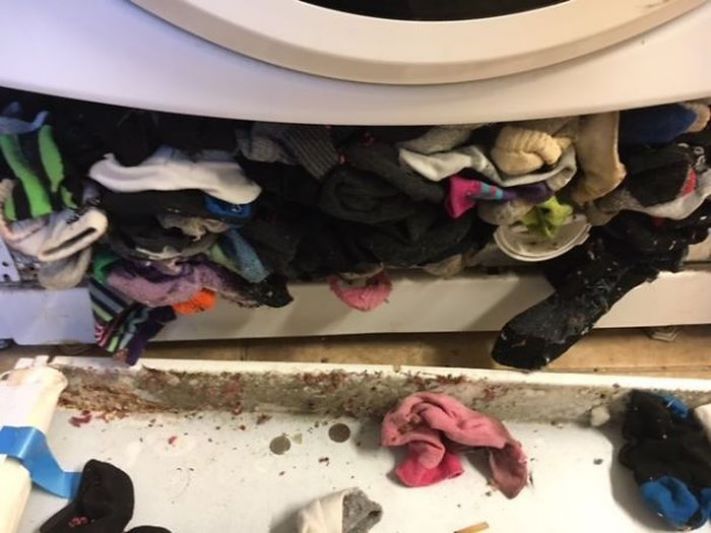 Հանրակացարանի լվացքի մեքենան հանկարծակի փչացավ. կապշեք, երբ տեսնեք, թե ինչ դուրս բերեց դրա ներքևի հատվածից մասնագետը