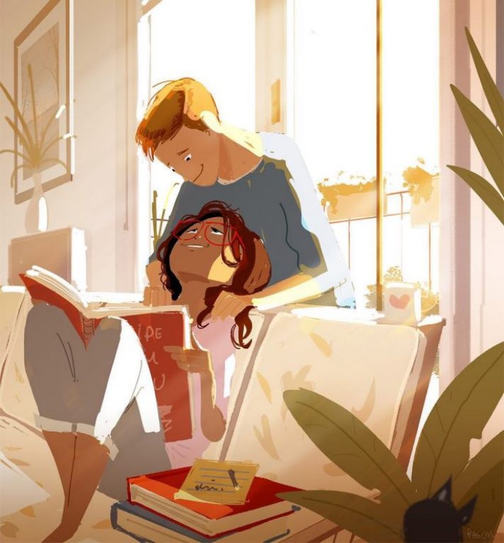 Ամերիկացի նկարչի 10 նկարներ այն մասին, թե ինչպես են սիրահարները պահում իրենց, երբ մենակ են մնում