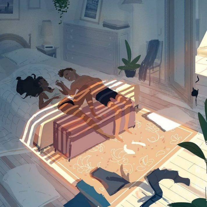 Ամերիկացի նկարչի 10 նկարներ այն մասին, թե ինչպես են սիրահարները պահում իրենց, երբ մենակ են մնում