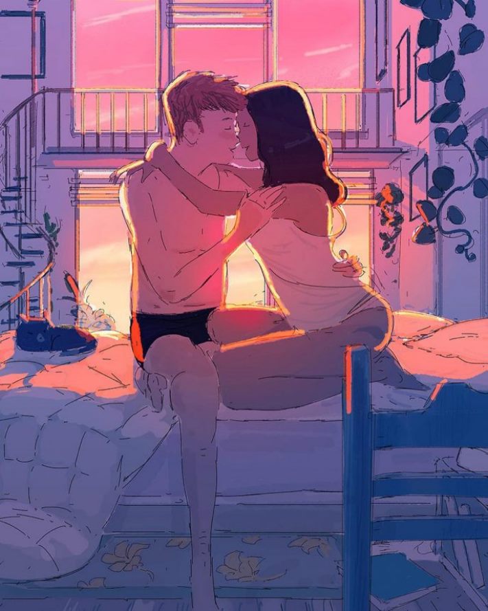 Ամերիկացի նկարչի 10 նկարներ այն մասին, թե ինչպես են սիրահարները պահում իրենց, երբ մենակ են մնում