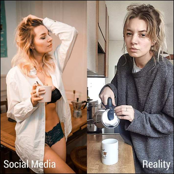 Աղջիկն առանց ամաչելու ցույց տվեց, թե իրականում ինչպիսին են իդեալական պահերը սոցիալական ցանցերից