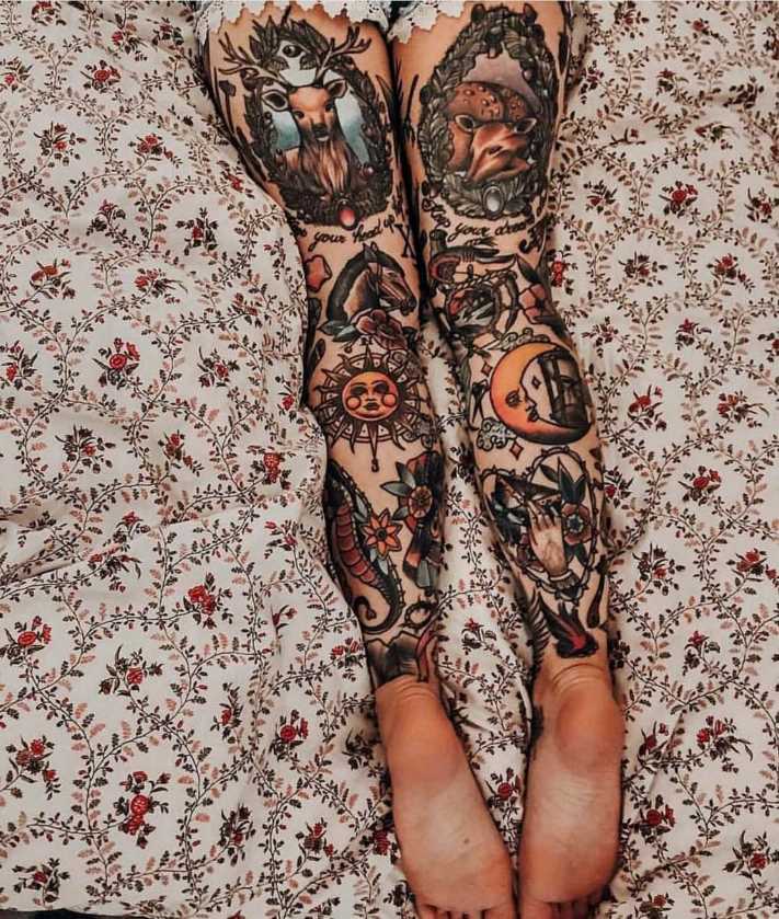 Շատ գեղեցիկ և անսովոր, կրեատիվ, իմաստով դաջվածքների 20 օրինակ, որոնք արվել են ոտքերին