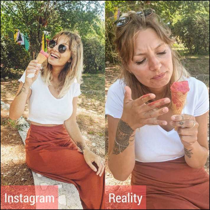 Աղջիկն առանց ամաչելու ցույց տվեց, թե իրականում ինչպիսին են իդեալական պահերը սոցիալական ցանցերից