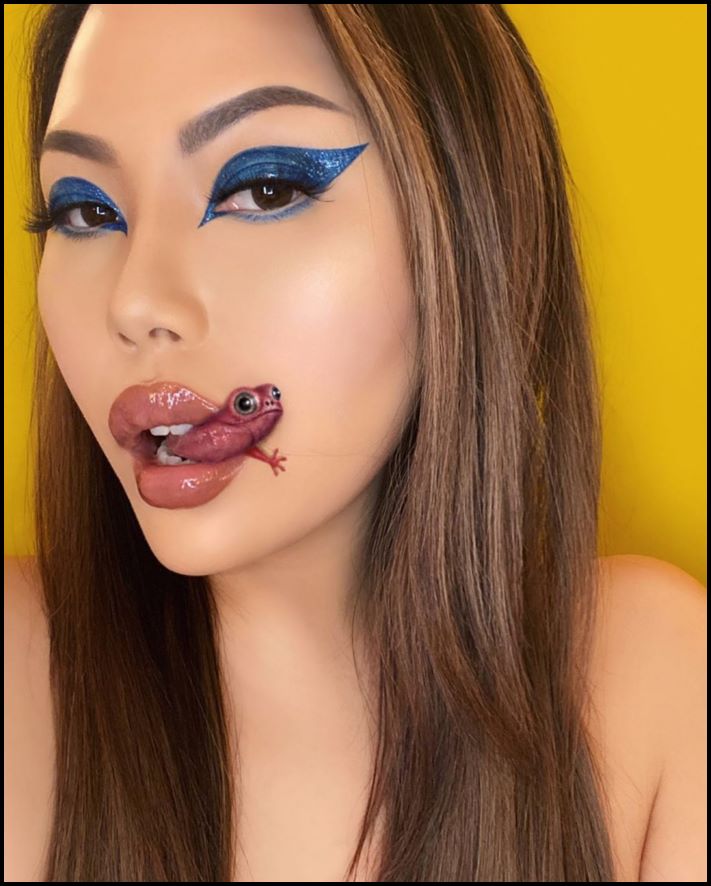 Դիմահարդարուհին ձեռքերի ու ոտքերի վրա պատրանքներ է ստեղծում: Այնքան իրատեսական է երևում, որ ակամայից փշաքաղվում ես