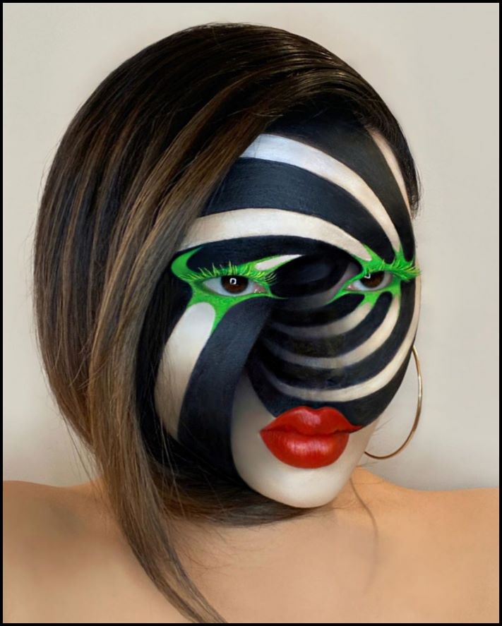 Դիմահարդարուհին ձեռքերի ու ոտքերի վրա պատրանքներ է ստեղծում: Այնքան իրատեսական է երևում, որ ակամայից փշաքաղվում ես