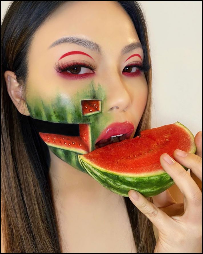 Դիմահարդարուհին ձեռքերի ու ոտքերի վրա պատրանքներ է ստեղծում: Այնքան իրատեսական է երևում, որ ակամայից փշաքաղվում ես