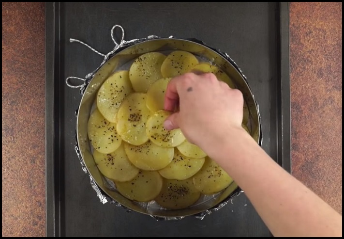 Կարտոֆիլային տորթ՝ ապուխտի և պանրի միջուկով