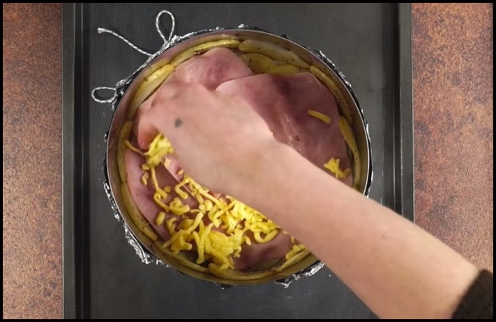 Կարտոֆիլային տորթ՝ ապուխտի և պանրի միջուկով