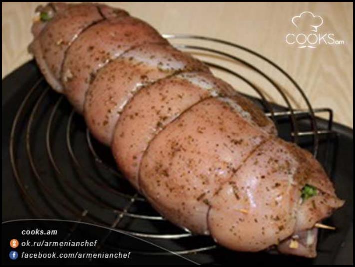 Հնդկահավով ռուլետ. մատներդ հետը կուտես