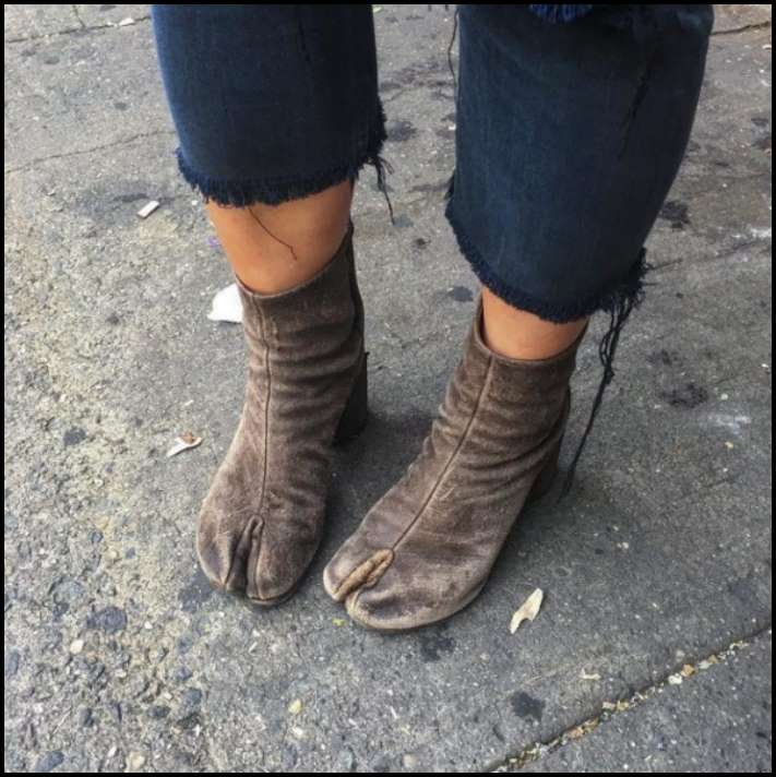 Ավելի լավ է չնայել։ Կոշիկի լուսանկար, որը կգնահատեն միայն իսկական մոդայիկները