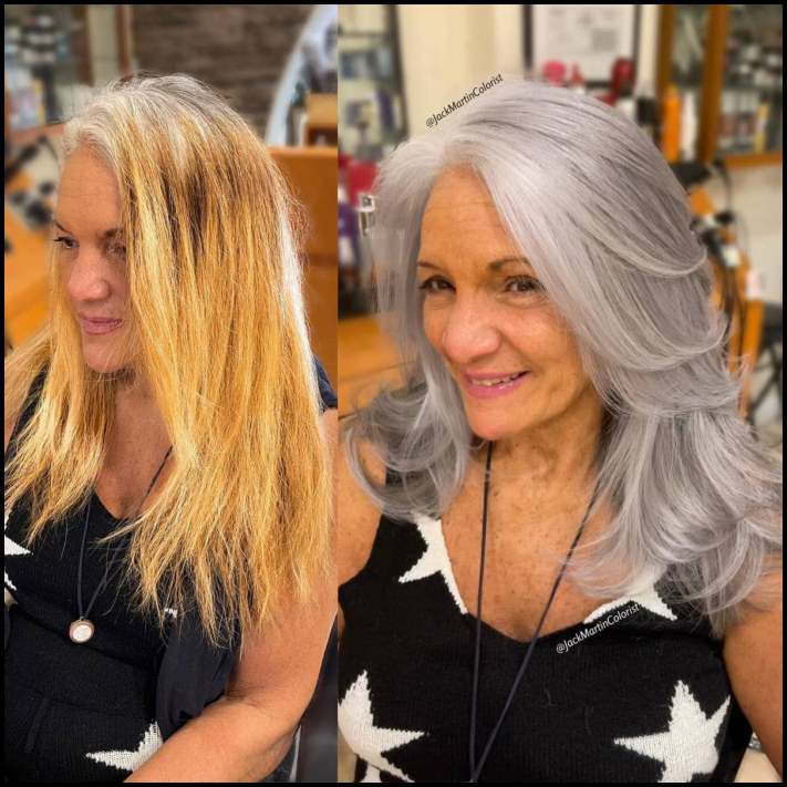 Տաղանդավոր վարսահարդարի գլուխգործոցները, ով իր հաճախորդներին սովորեցնում է սիրել իրենց ալեհեր մազերը