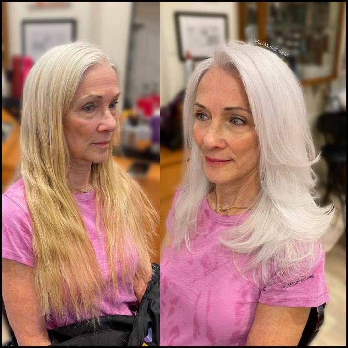 Տաղանդավոր վարսահարդարի գլուխգործոցները, ով իր հաճախորդներին սովորեցնում է սիրել իրենց ալեհեր մազերը