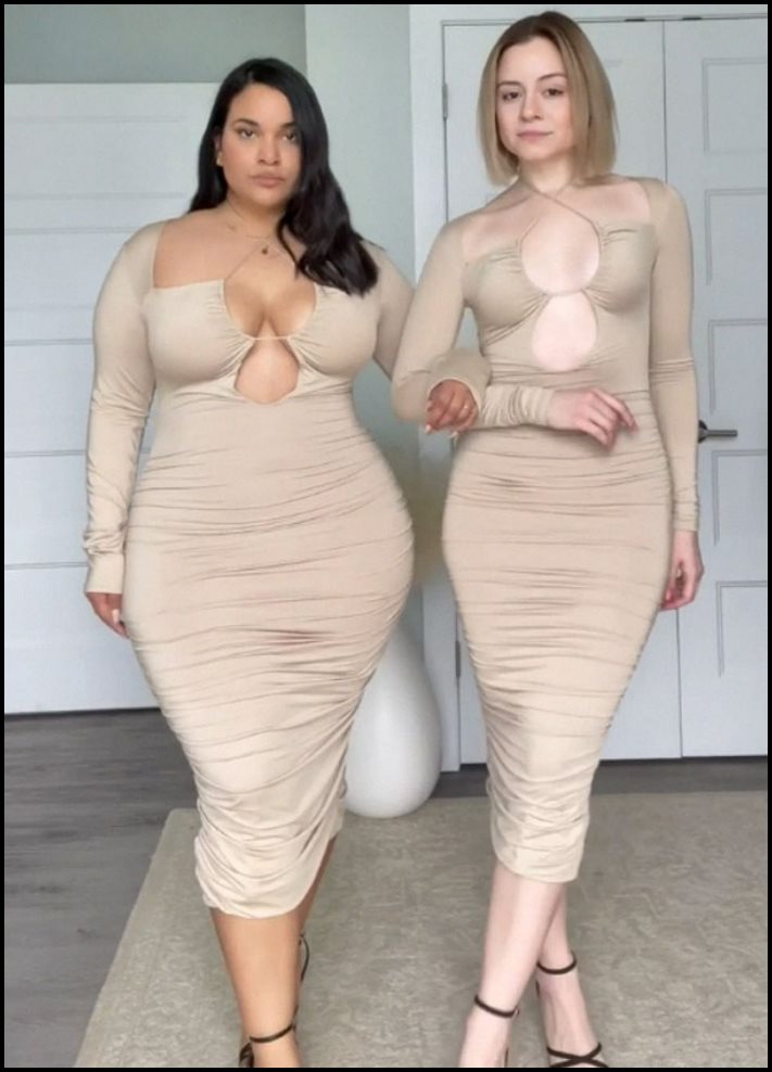 Աղջիկները ցույց տվեցին, որ նույն հանդերձանքով, բայց տարբեր կազմվածքով կարելի է տպավորիչ տեսք ունենալ