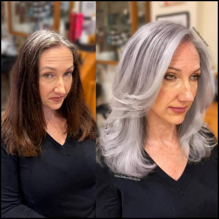 Տաղանդավոր վարսահարդարի գլուխգործոցները, ով իր հաճախորդներին սովորեցնում է սիրել իրենց ալեհեր մազերը