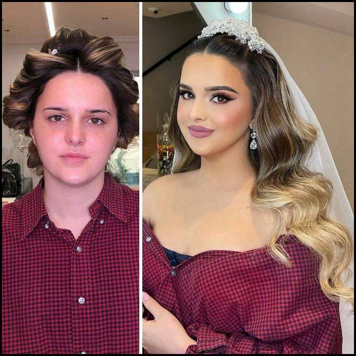 Փոխակերպում հարսնացուի։ 14 կին հարսանեկան դիմահարդարումից առաջ և հետո