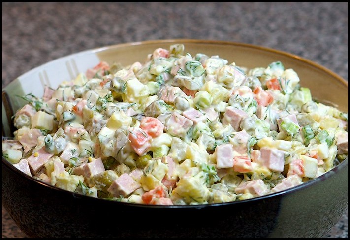 Ընկերուհիս ամուսնու համար պատրաստում է միայն «ճիշտ Օլիվիե» ինչպես մայրն է սովորեցրել