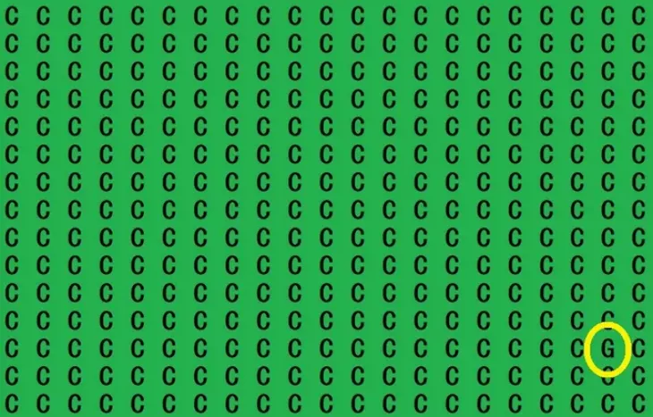 Գտե՛ք տարբերվող տառը. Տեսողական թեստ արծվի տեսողություն ունեցող մարդկանց համար