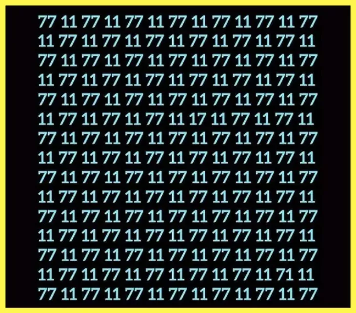 Աչքերի և ուղեղի մարզում. Գտե՛ք նկարում տարբերվող թիվը՝ 7 վայրկյանի ընթացքում