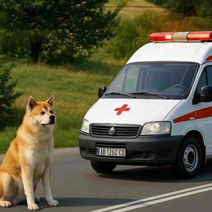 😲 Շունը կանգնեց շտապօգնության մեքենայի դիմաց և չէր շարժվում։ Իսկ երբ բժիշկները իջան՝ նրանք քարացան տեսածից։