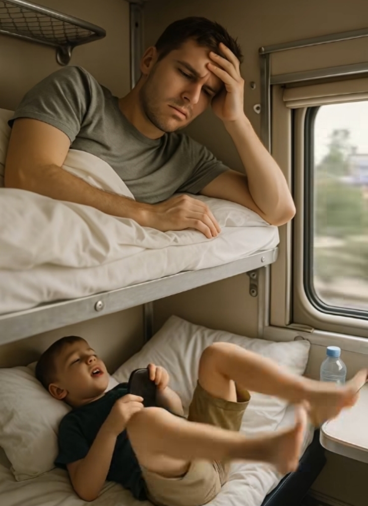 😴 Գնացքում ստորին մահճակալս զիջեցի երեխայի հետ կնոջը, բայց շուտով զղջացի իմ բարի արարքի համար։