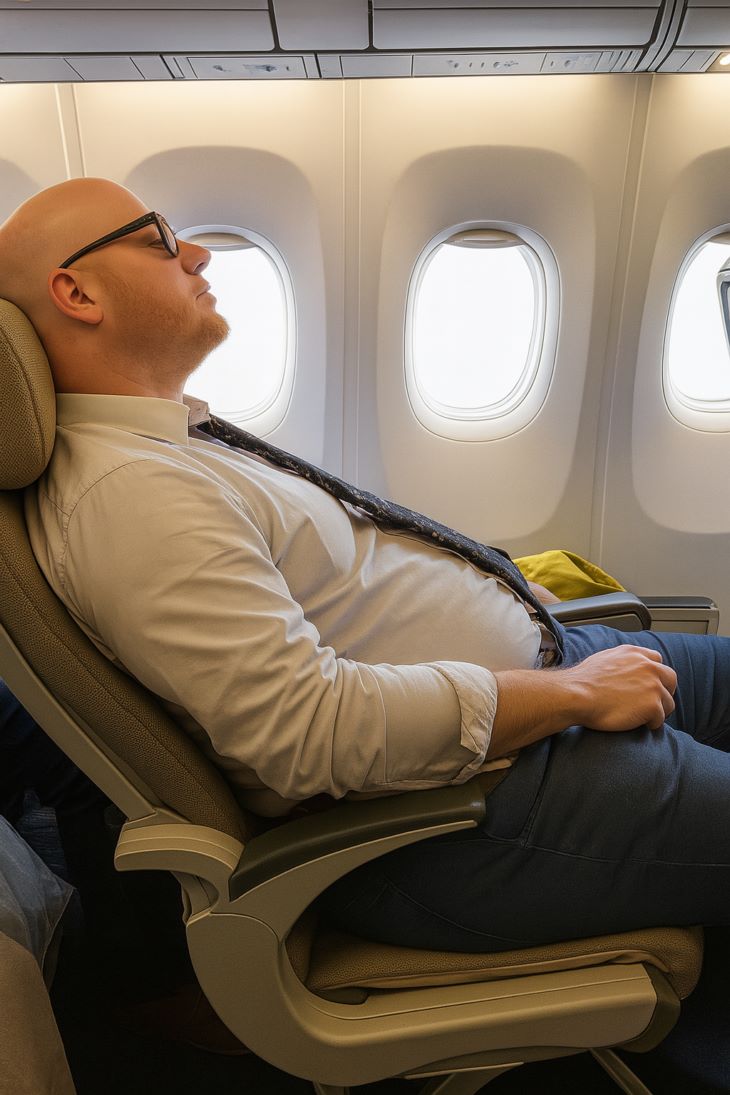 ✈️ Անհամեստ ուղևորն առանց մտածելու ետ գցեց նստատեղը՝ ուղիղ դեմքիս։ Ես նրան այնպիսի պատասխան տվեցի, որ նա միանգամից ետ քաշվեց։