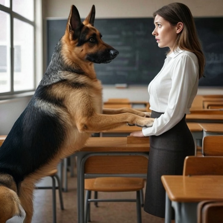 🐶 Մի շան հաչոց, որը բացահայտեց սարսափելի գաղտնիք դպրոցում։ Սա ձեզ կցնցի։ 🚨 Շունը չէր դադարում հաչել ուսուցչուհու վրա. նրա բնազդը սարսափելի գաղտնիք բացահայտեց։