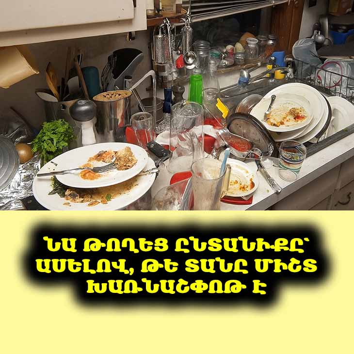 😔 Ամուսինս որոշեց լքել մեզ, որովհետև հոգնել էր տանը եղած անդորրության բացակայությունից։