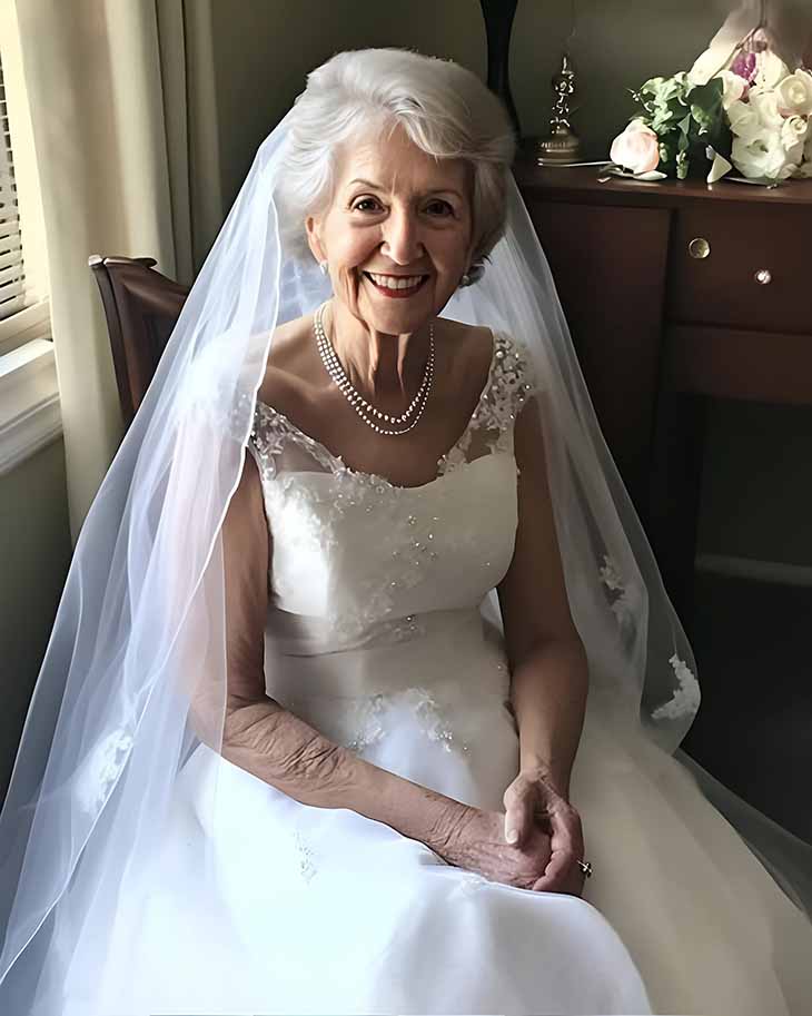 💍 Ահա թե ինչպես է մայրս ապացուցում, որ իսկական սերը երբեք չի հնանում։ 70-ամյա հարսնացու՝ լիովին երջանիկ։ ❤️