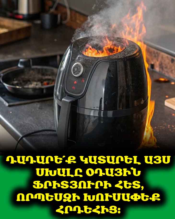 🔥 Օդային ֆրիտյուրով եփելը հրաշալի է, բայց գիտե՞ք արդյոք թաքնված ռիսկերի մասին։ Կարդացեք մեր անվտանգության ուղեցույցը։