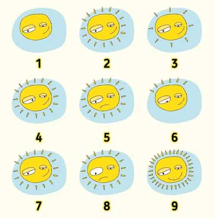 ☀️ Կկարողանա՞ք չորս վայրկյանում գտնել երկու նույնական արևներ։