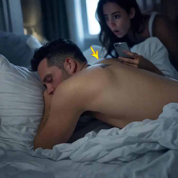 «Մինչ ամուսինս քնած էր, ես նրա մեջքին տարօրինակ մի նշան նկատեցի, որը շտրիխ կոդի էր նման։ 🔍 Ես այն սկաներով ստուգեցի ու զարմանքից գրեթե ուշաթափվեցի... 😵»